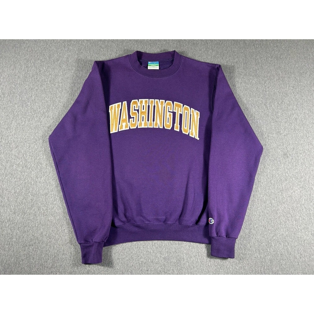 Champion Eco Fleece University of Washington Huskies Crewneck Sweater XS